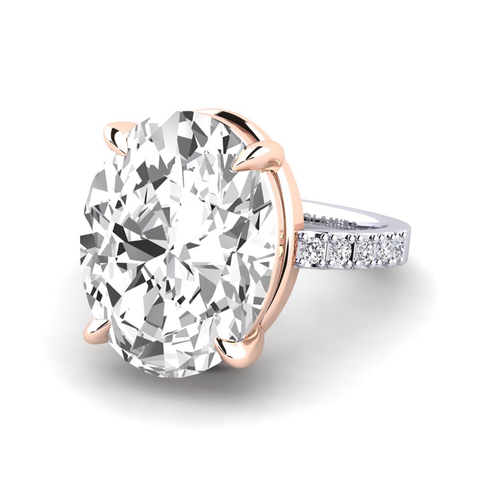 585 Weiß & Rotgold Ring Gillian