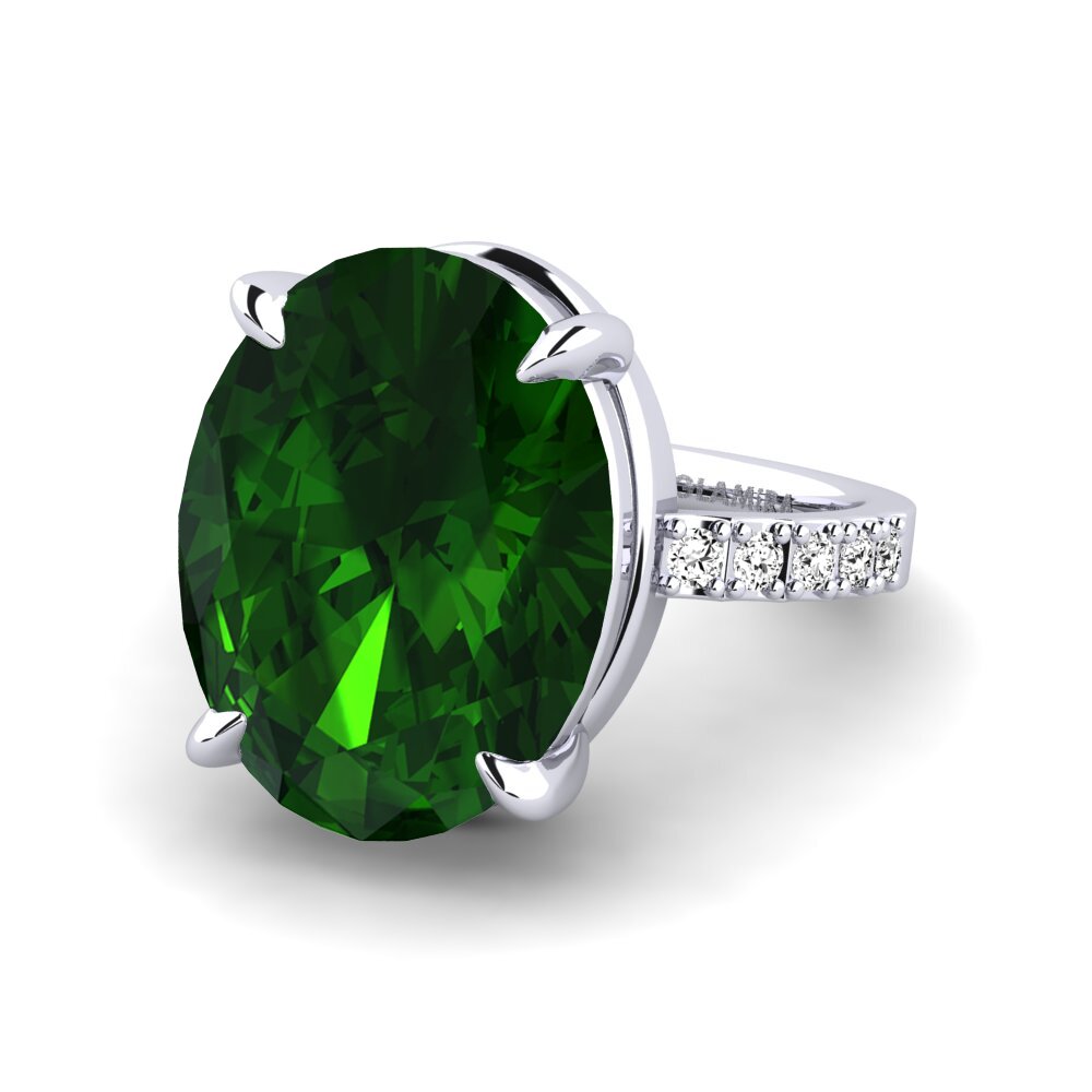 Turmalina verde Anillo Gillian