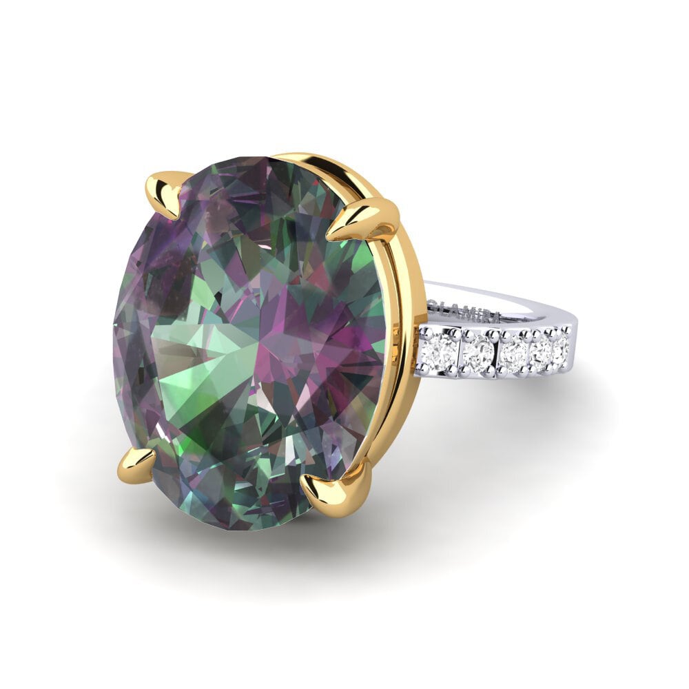 18ct White / Yellow Gold Ring Gillian