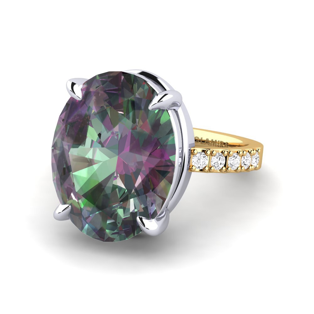 14ct Yellow / White Gold Ring Gillian