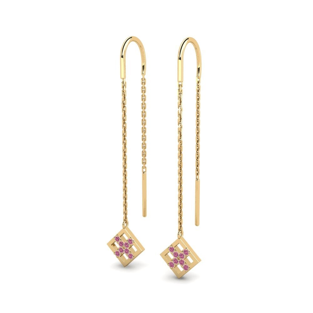 Đá Rhodolite Bông tai nữ Gillianec