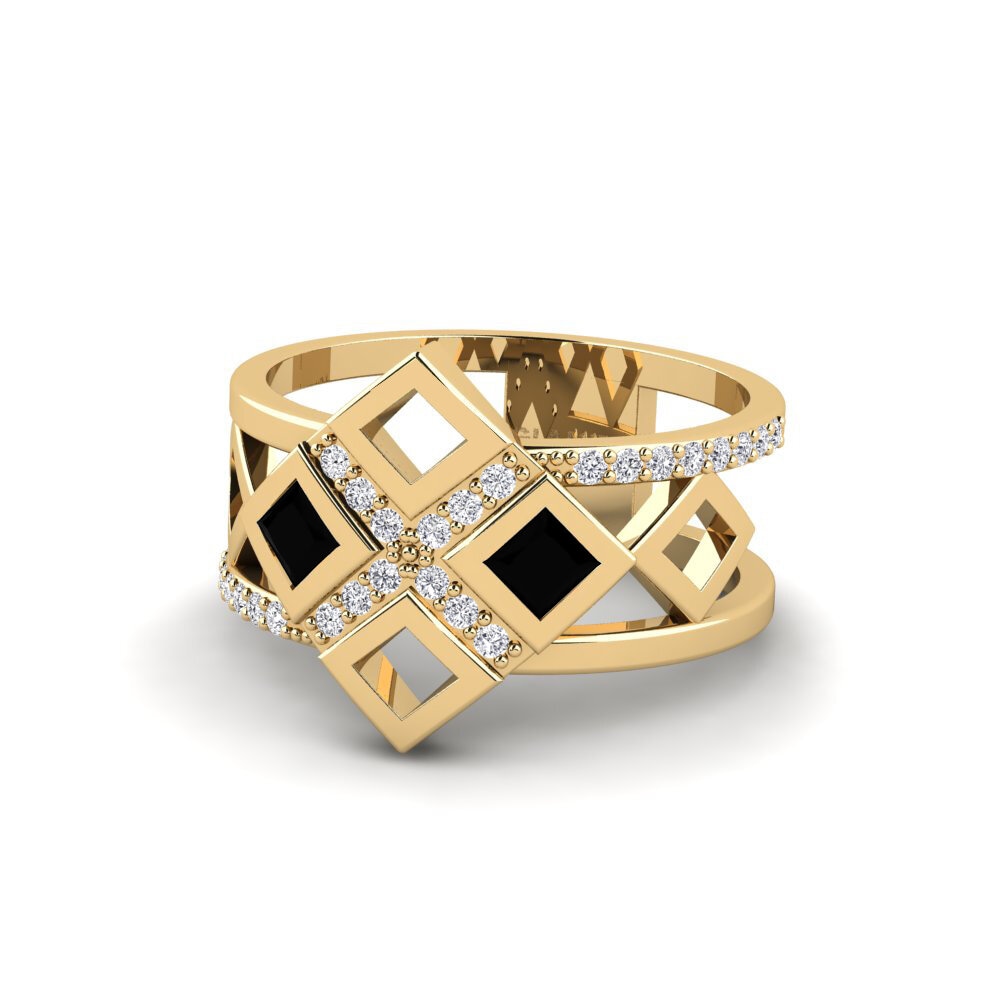 Zafiro negro Anillo Gillibility