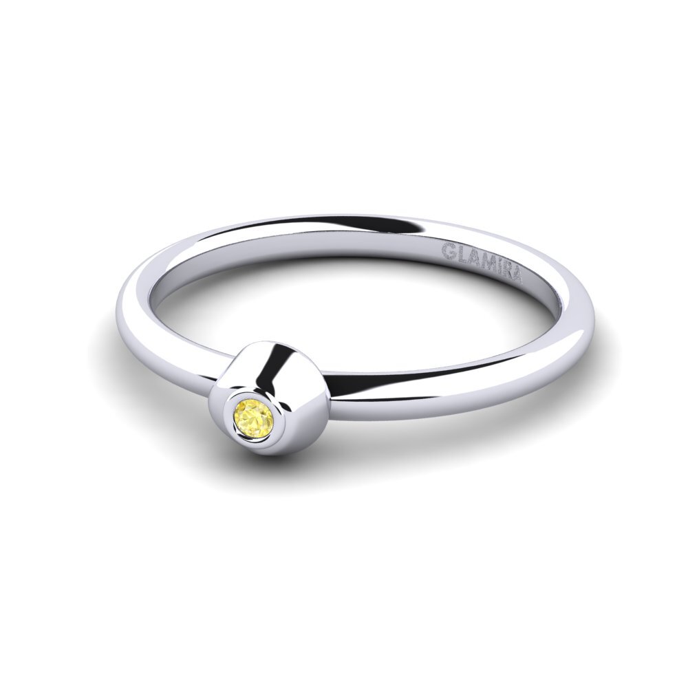 Yellow Sapphire Women's Ring Gimblet