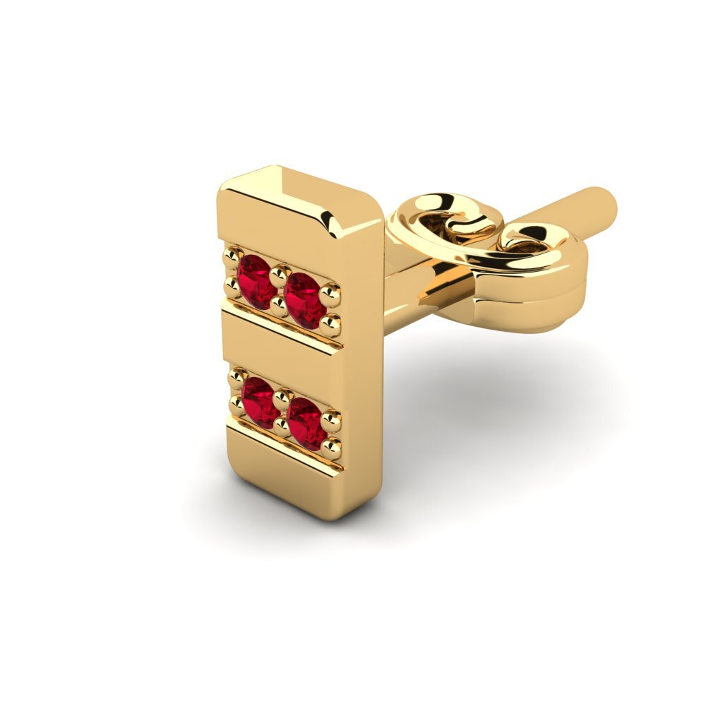 Red Zirconia Men's Earring Giocare