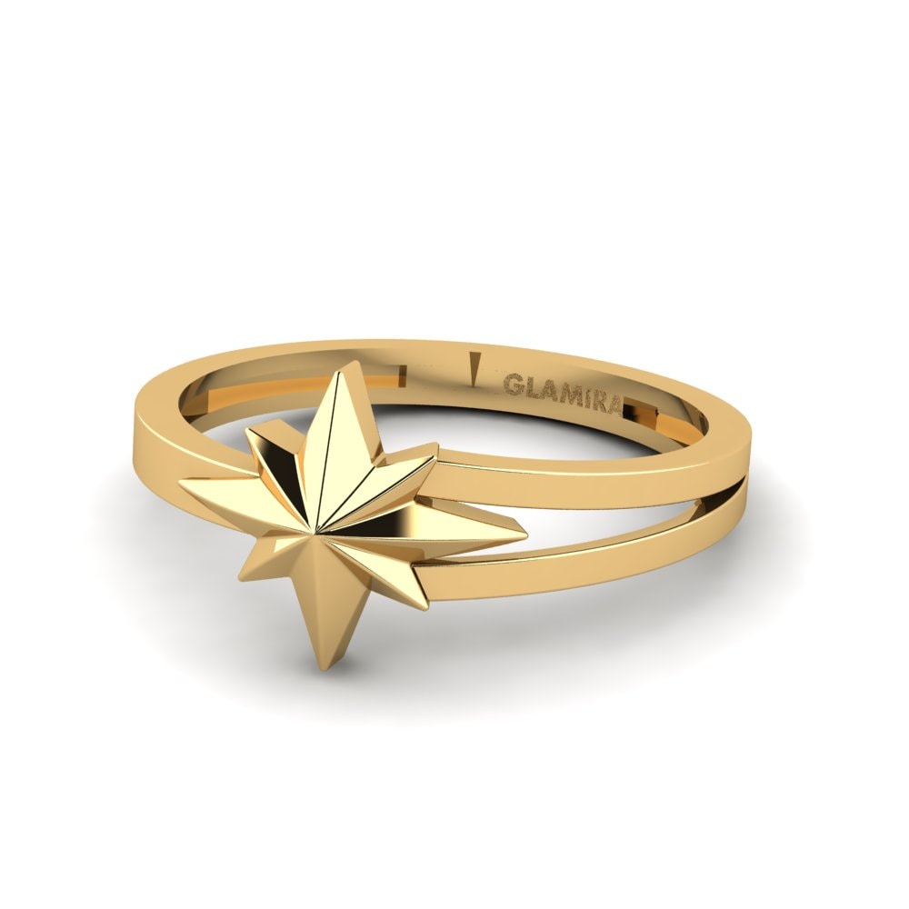 9k Oro Amarillo Anillo Girtab