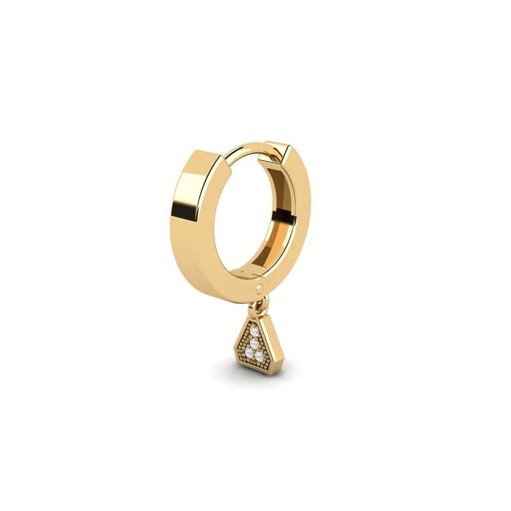 White sapphire Men's Earring Girwea