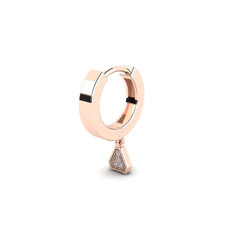 14ct Rose Gold Men's Earring Girwea