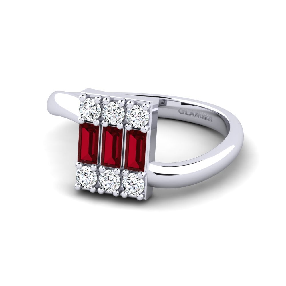 Zircone Rosso Anello Gisco
