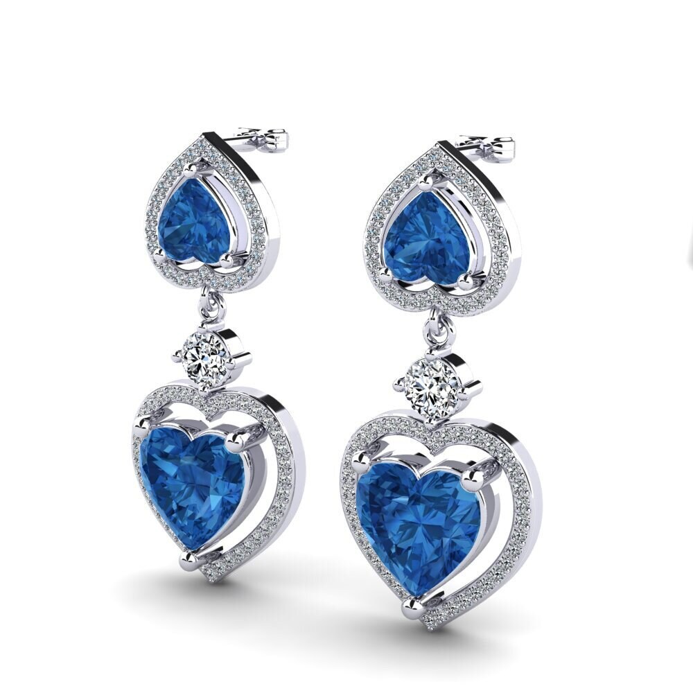Dark Blue Zirconia Earring Gisele