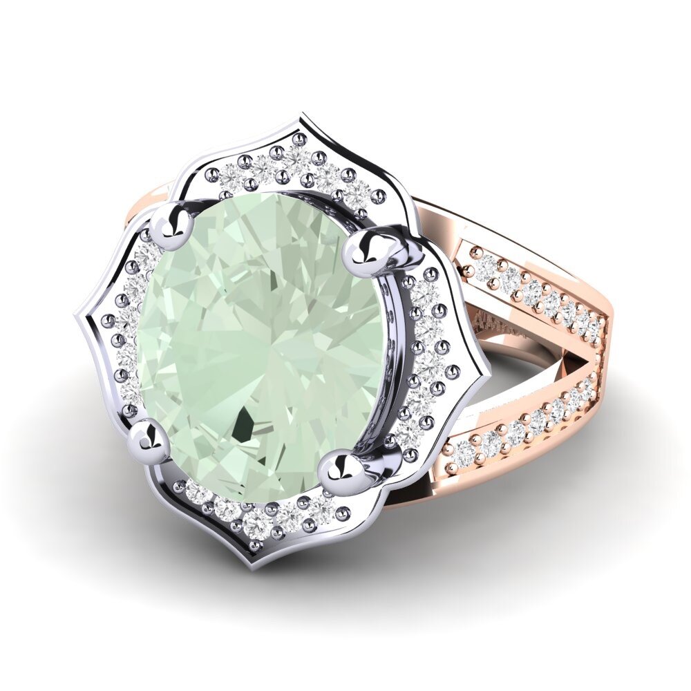18ct Rose & White Gold Ring Gizella