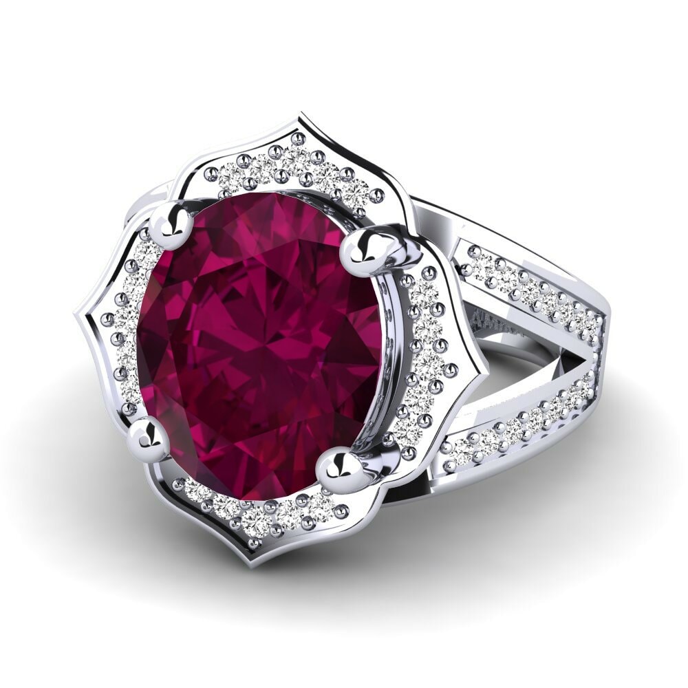 Rhodolite Garnet Ring Gizella
