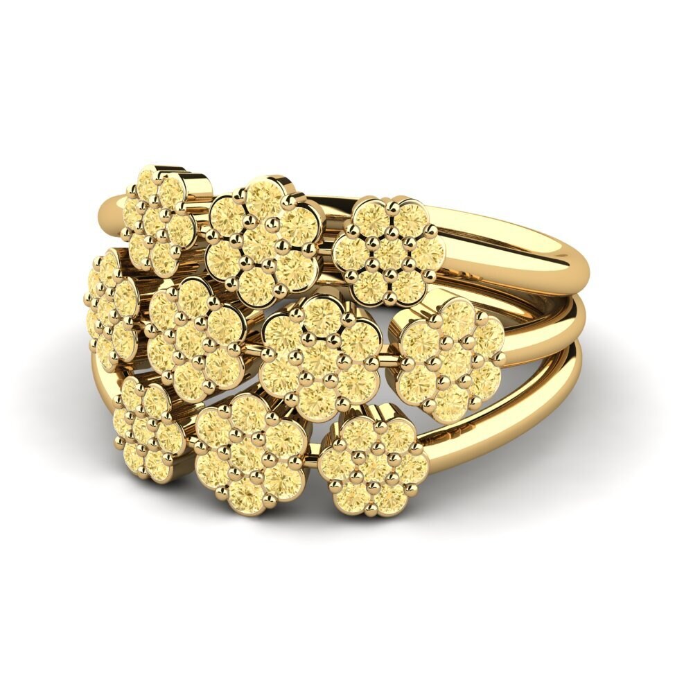 Yellow Diamond Ring Gladiolo