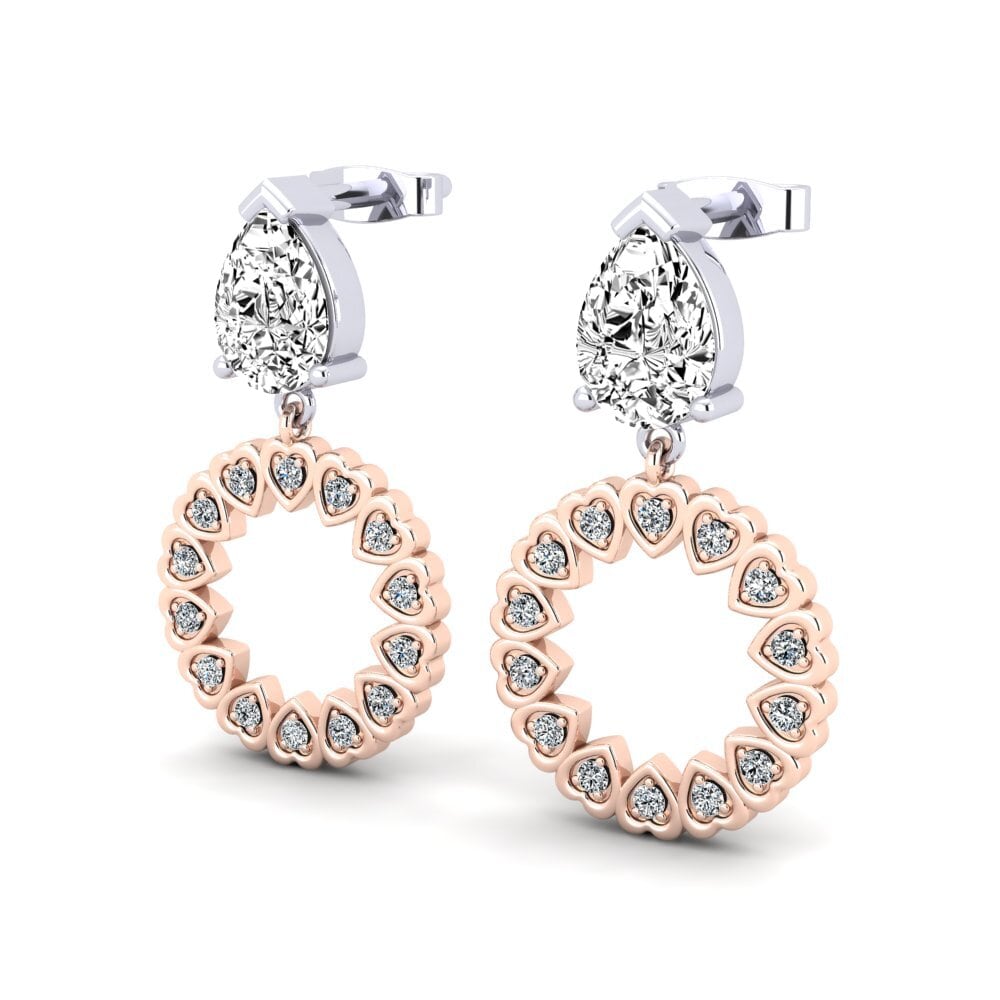 Pear Moissanite Women's Earring Gladiolus