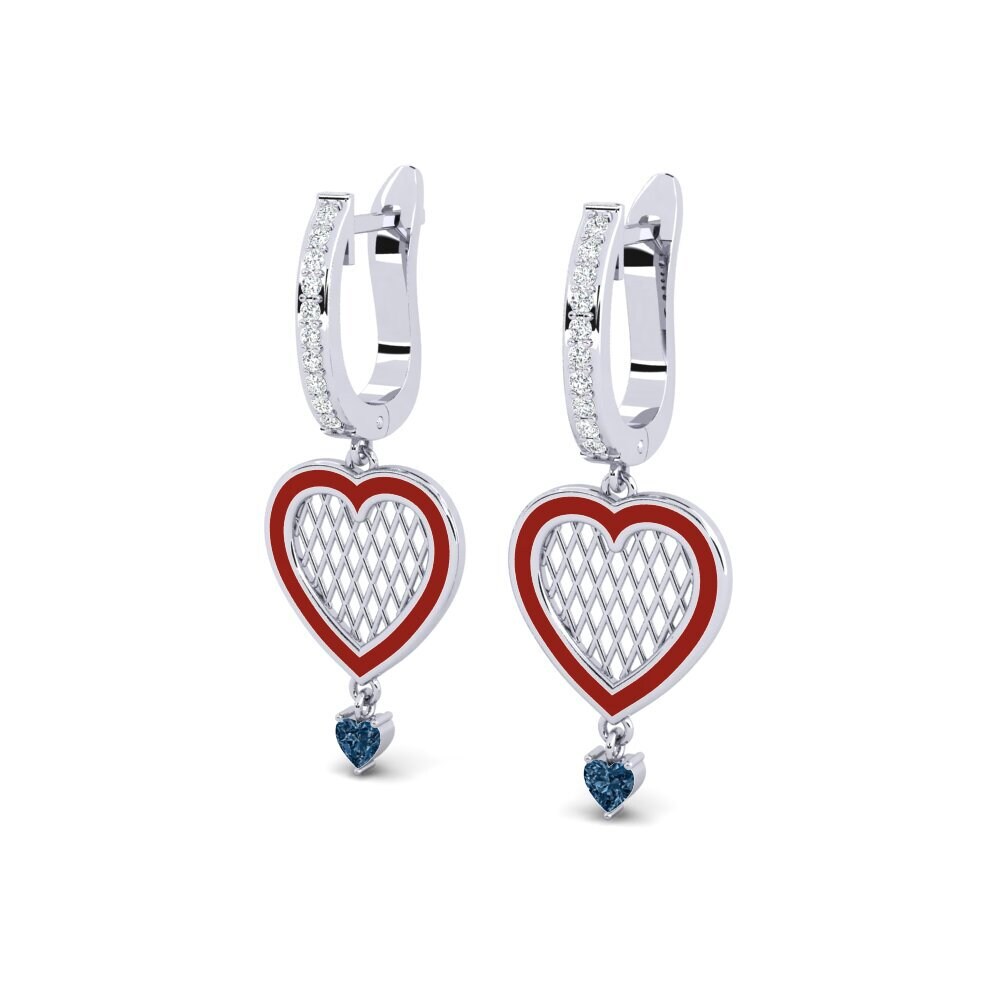 Diamante Azul Pendiente de mujer Glarys