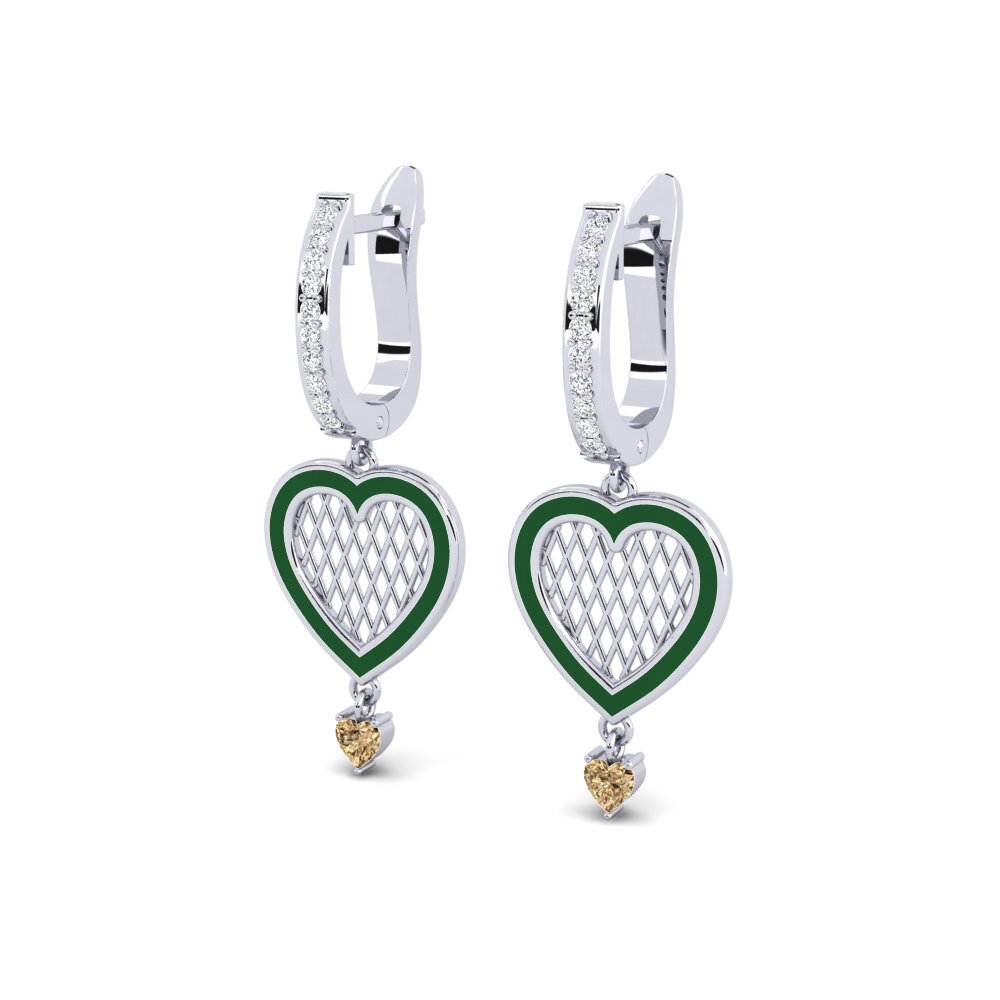 Brown Diamond Women's Earring Glarys