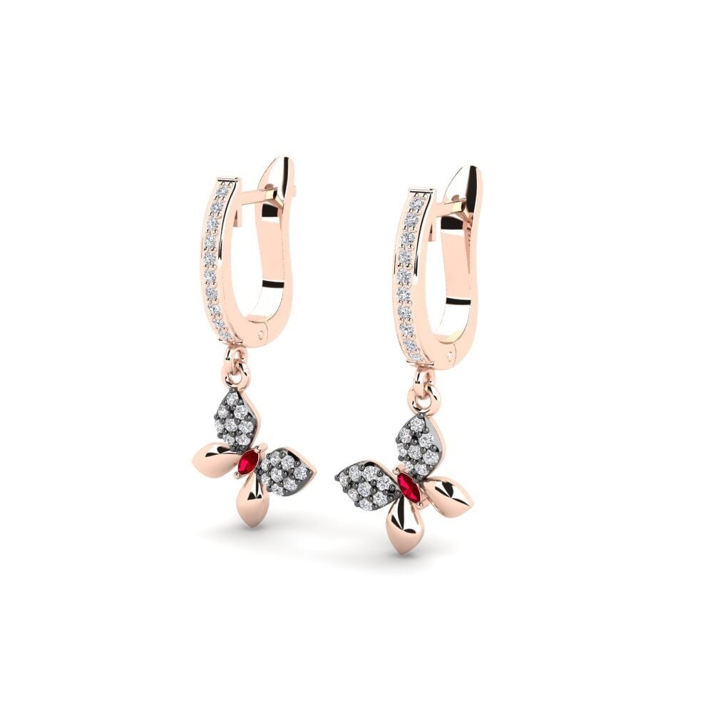 ruby-zirconia Women's ต่างหู Glasswing
