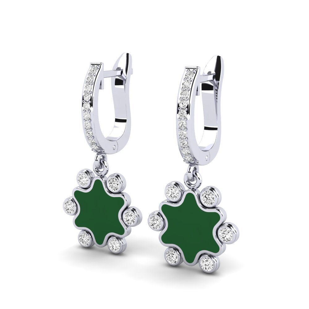 Moissanit Damen ohrring Glitzey