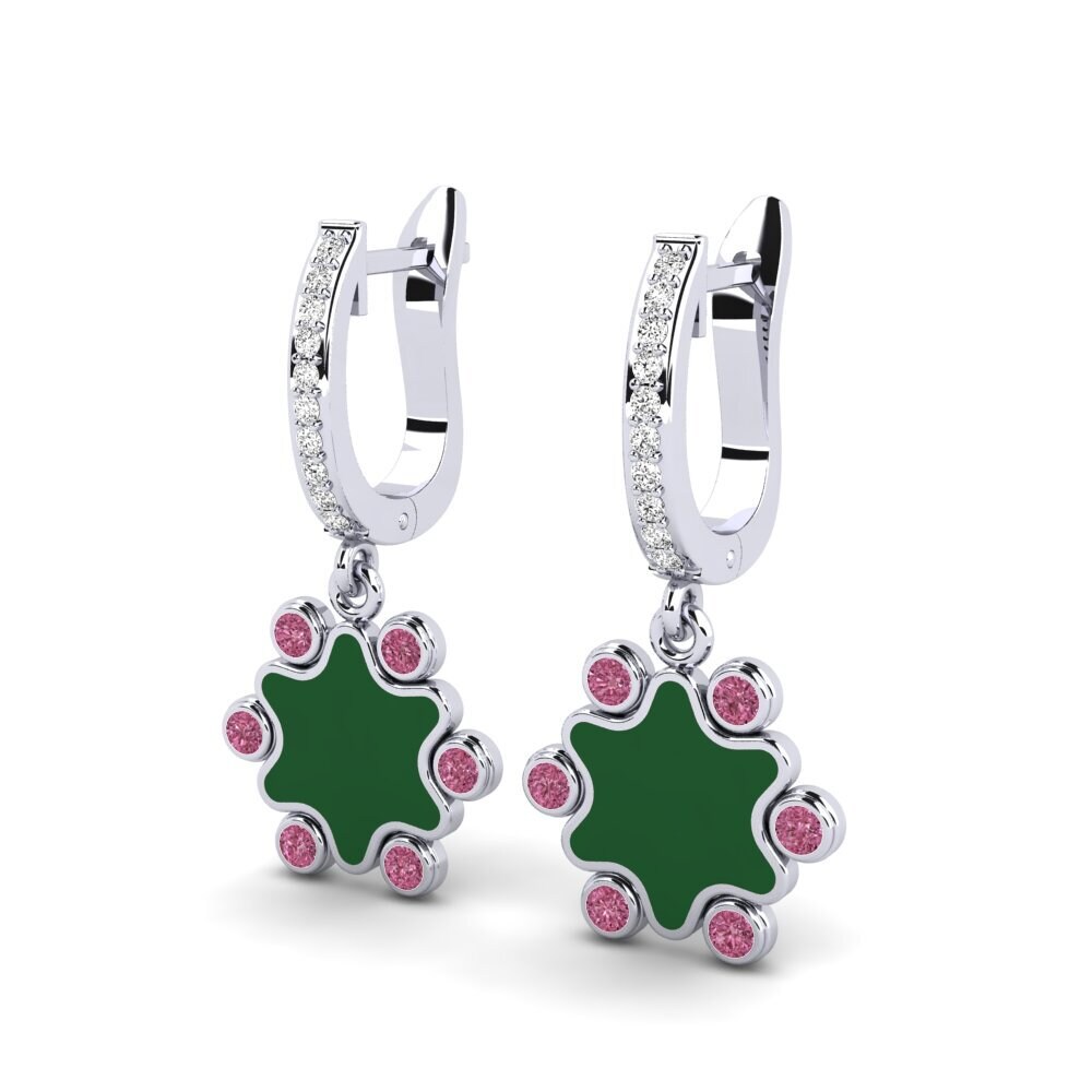Rhodolite Garnet Women's Earring Glitzey