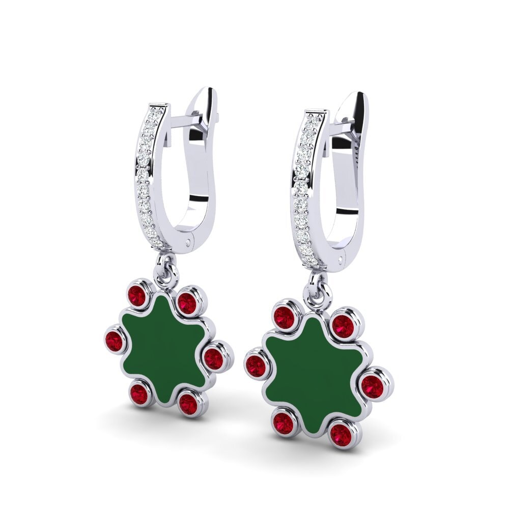 Red Zirconia Women's Earring Glitzey