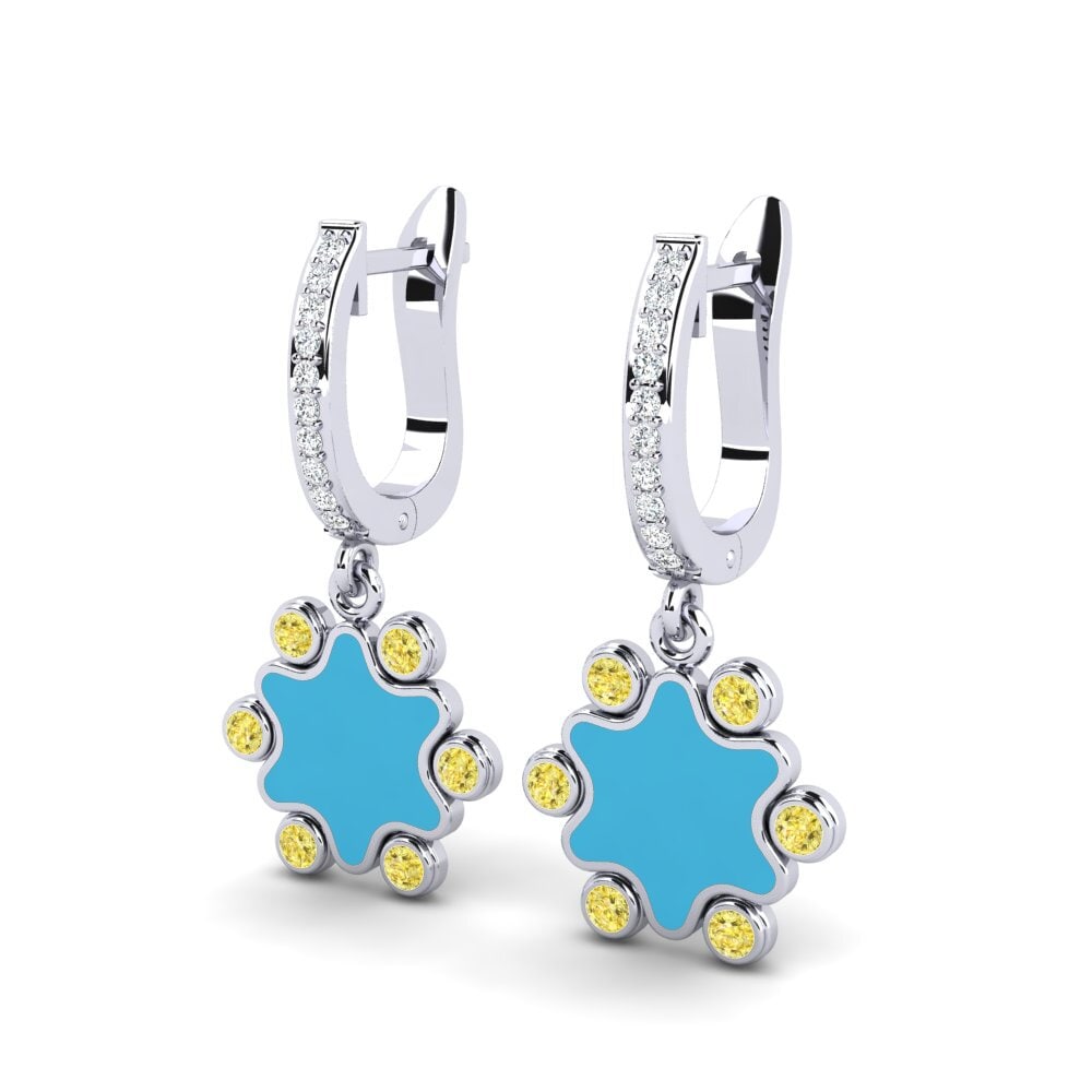 Yellow Sapphire Women's Earring Glitzey