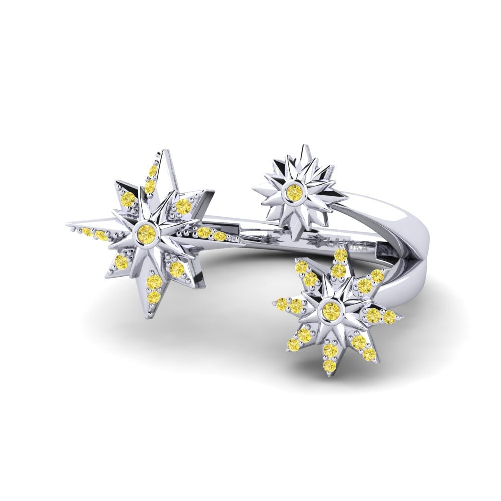 Gelber Saphir Ring Globular Cluster