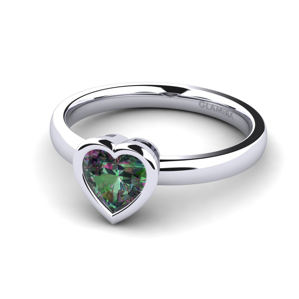 Topacio Místico Anillo de compromiso Gloria