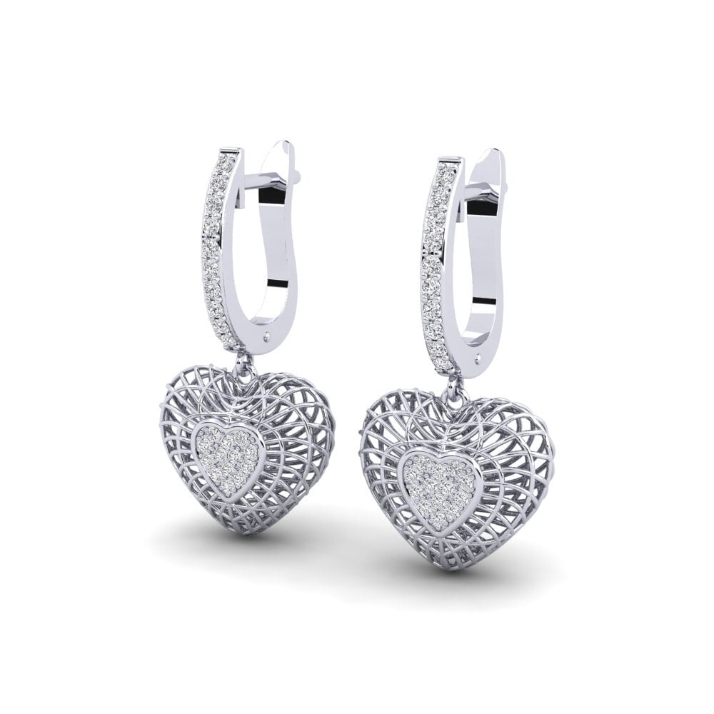 Diamant De Synthèse Boucle d'oreille femme Gnolbo