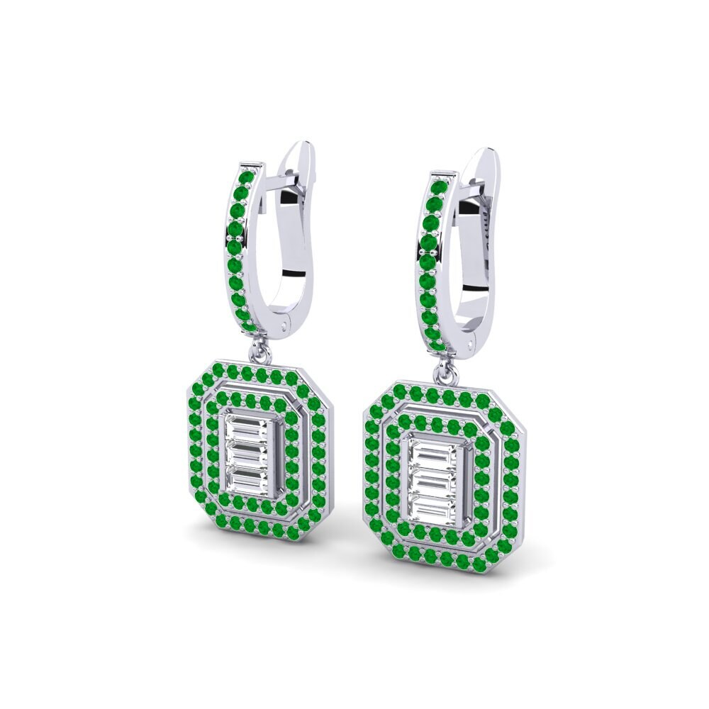 Emerald Women's Earring Goatskin