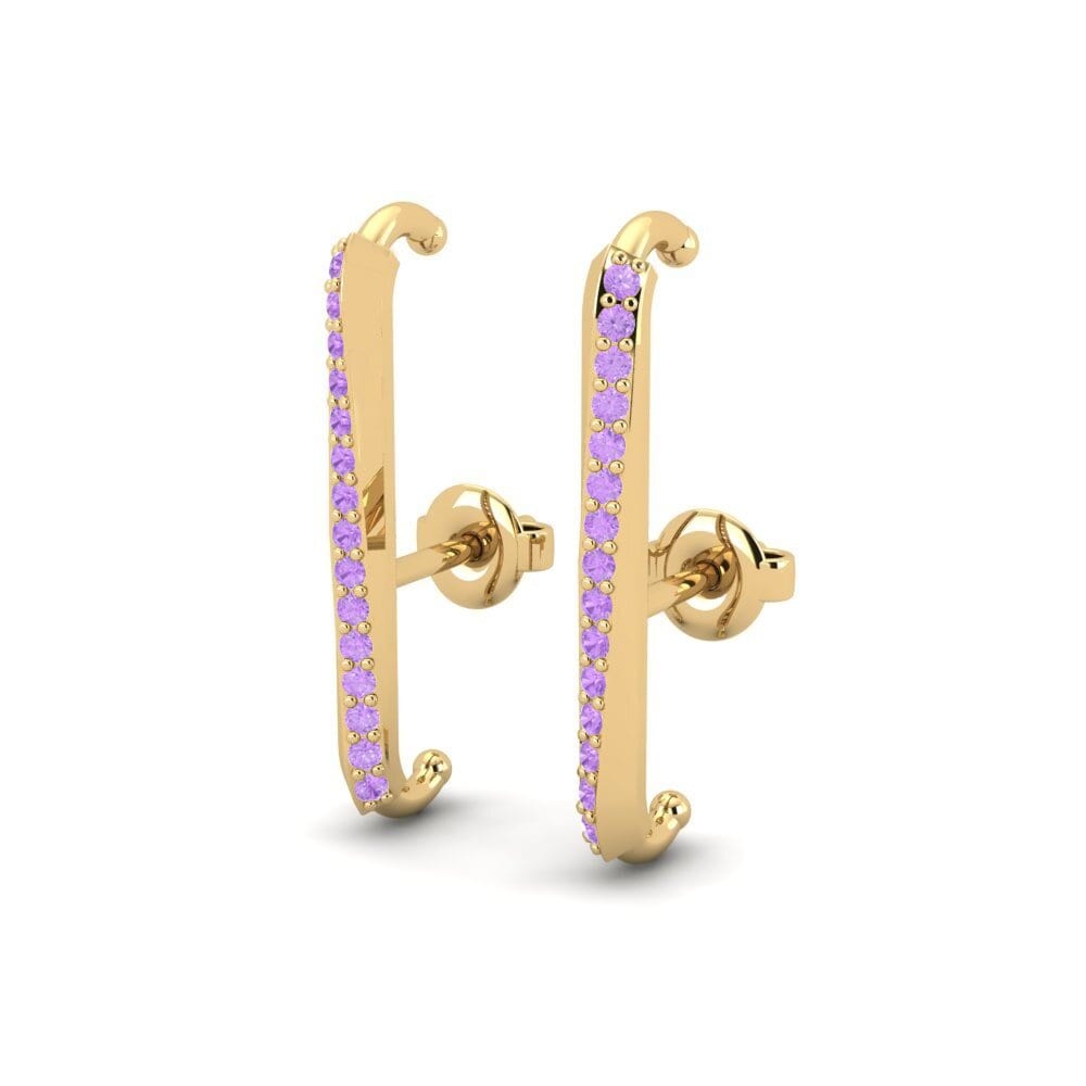 Amethyst Women's Earring Gobal