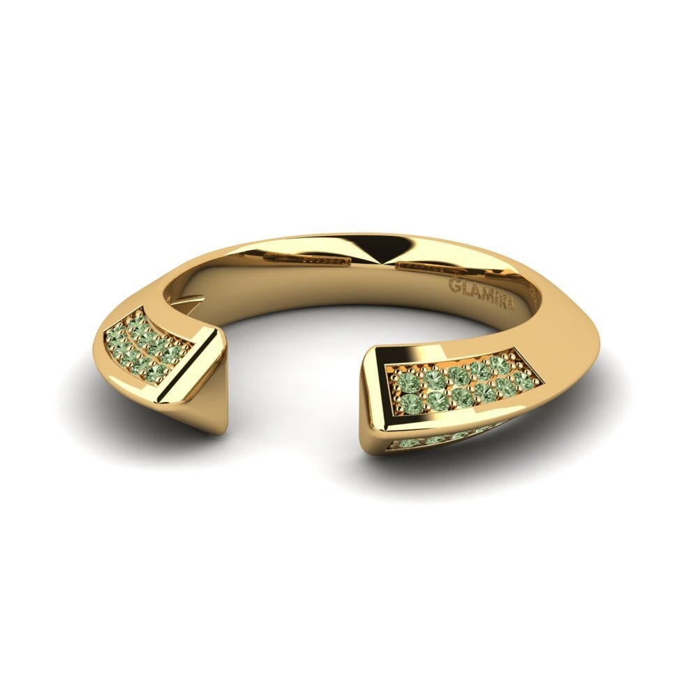 Diamante Verde Anel Golett