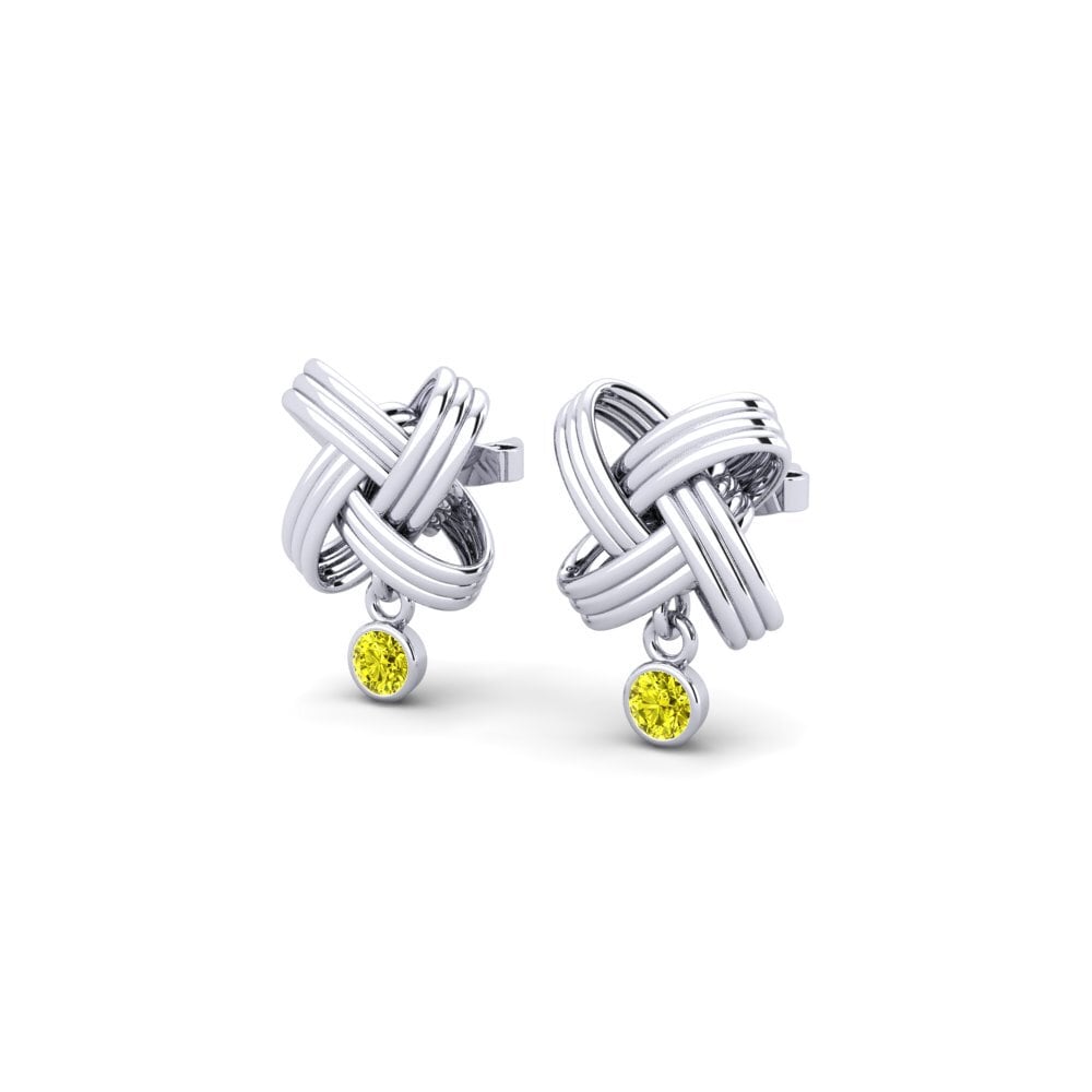 Yellow Diamond Women's Earring Golinda
