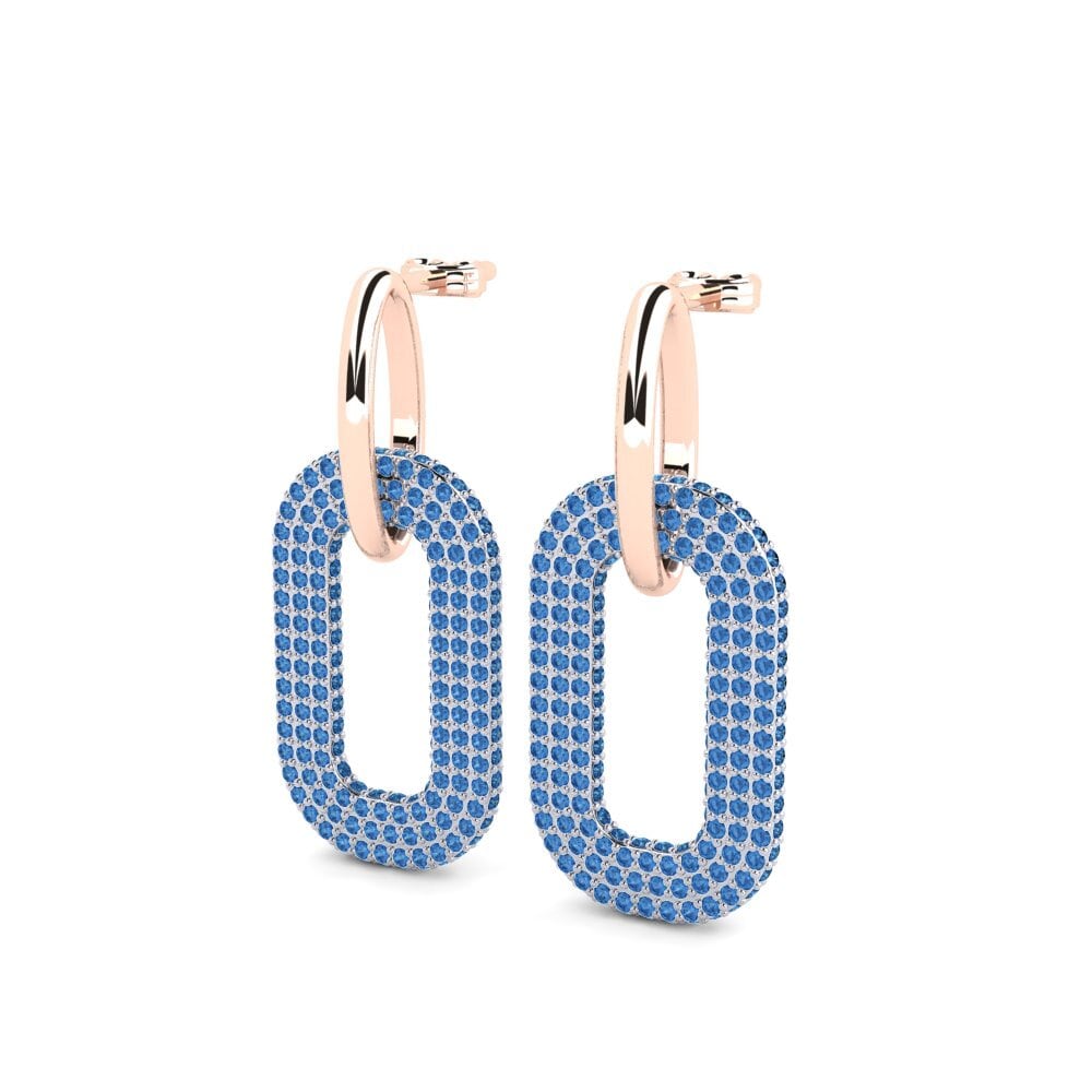 Dark Blue Zirconia Earring Golson