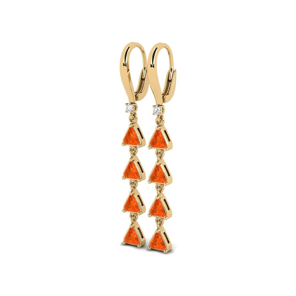 Fire-Opal Women's Earring Gopaeles