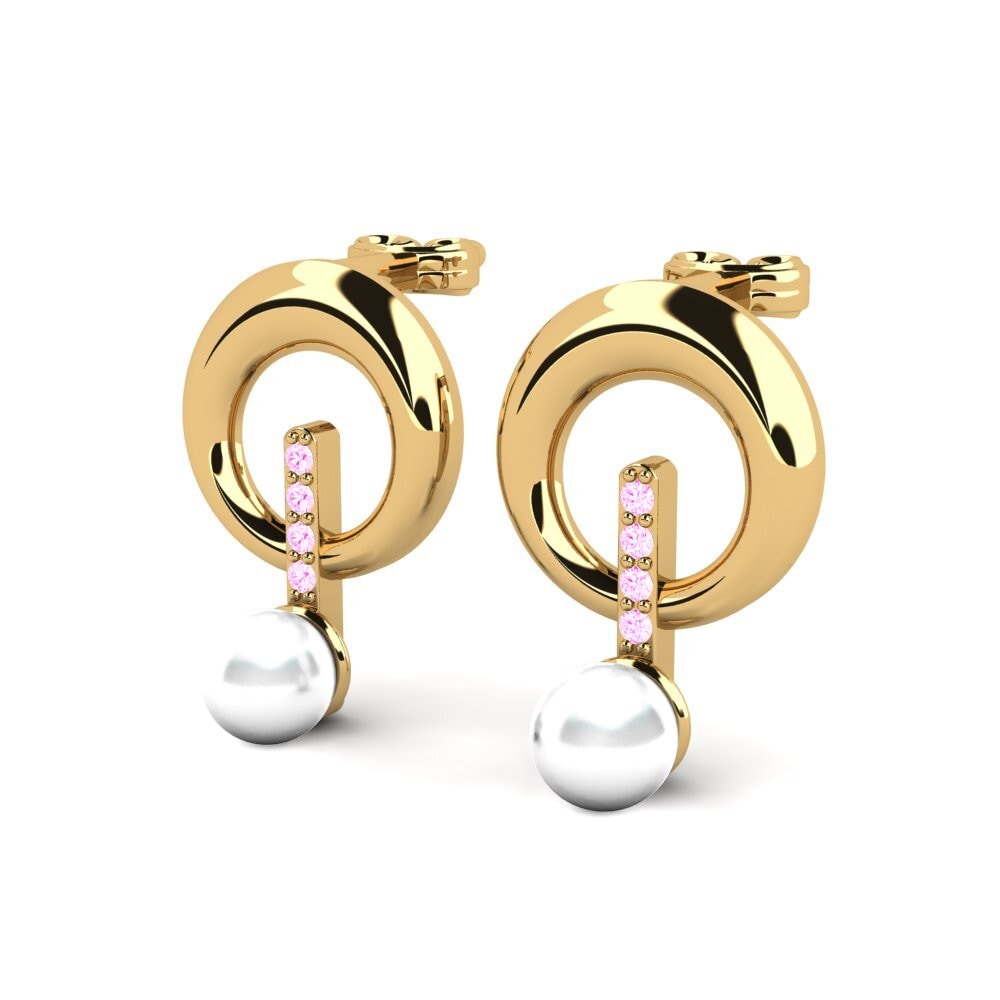 Pink Sapphire Women's Earring Goraidh