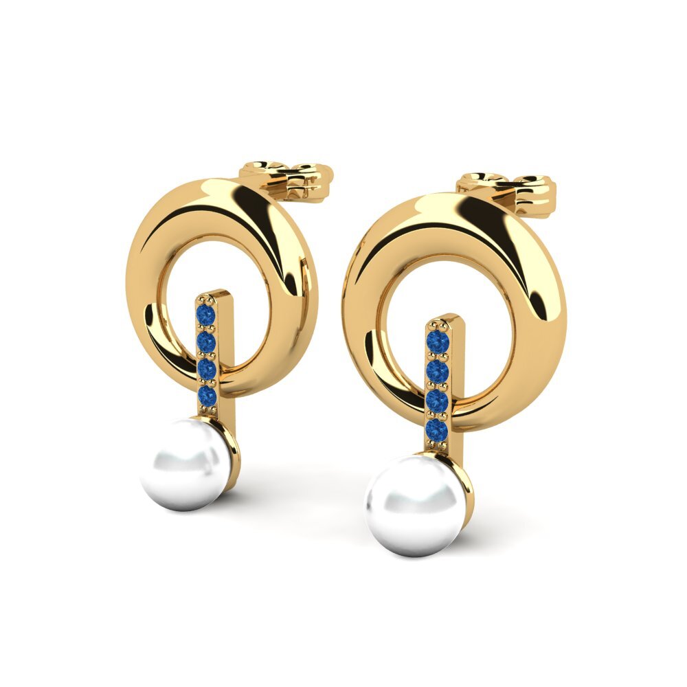 Dark Blue Zirconia Women's Earring Goraidh