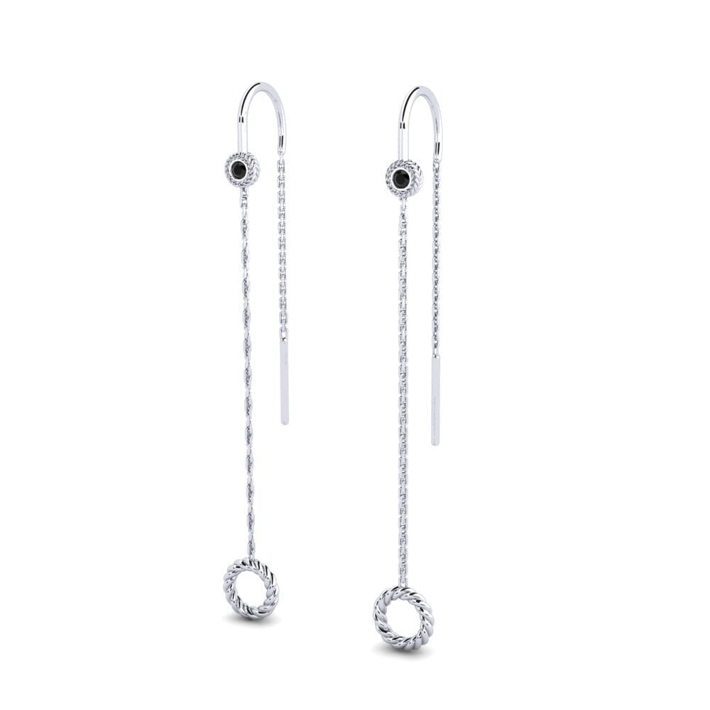 Black Sapphire Women's Earring Gourangi