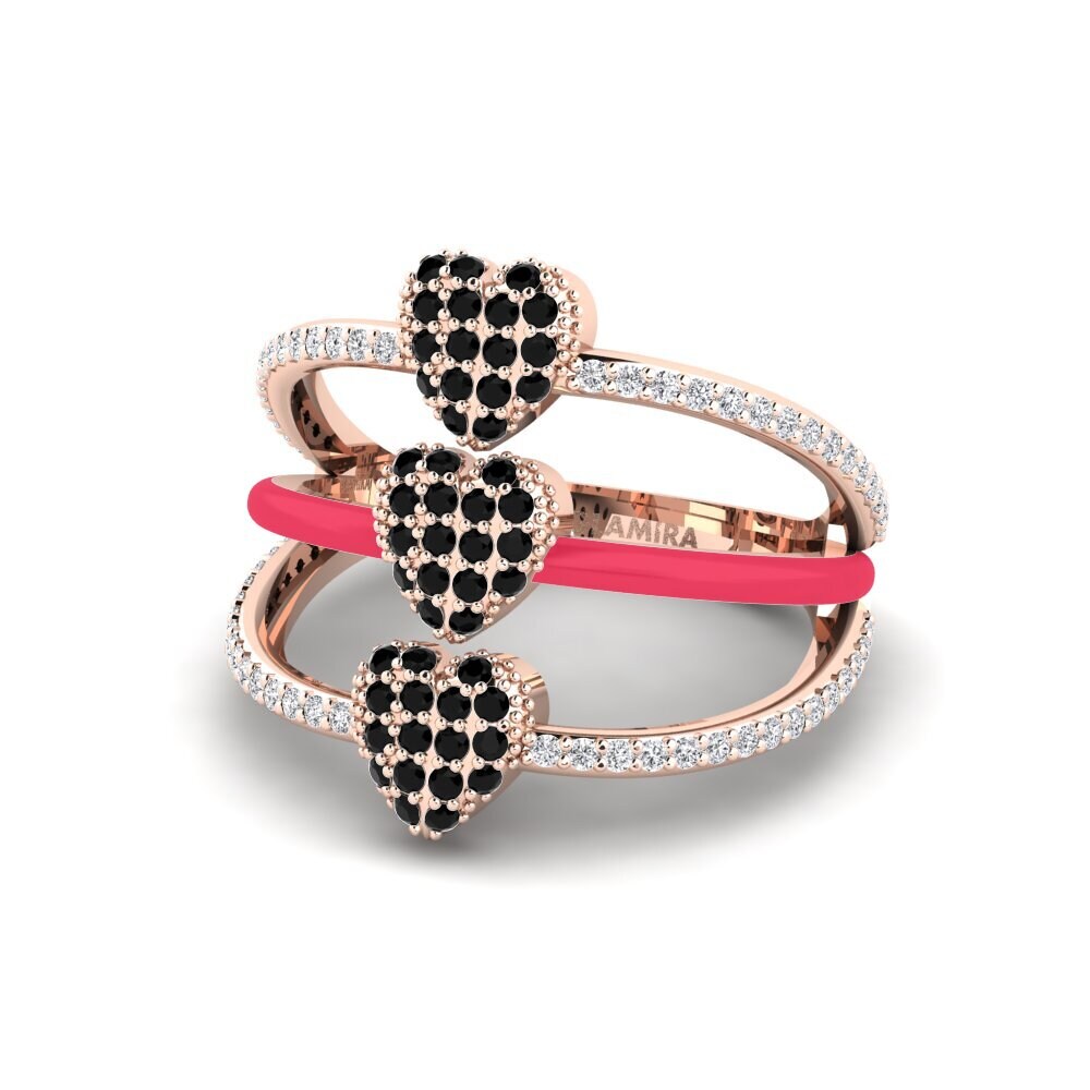 Schwarzer Diamant Ring Gozoa