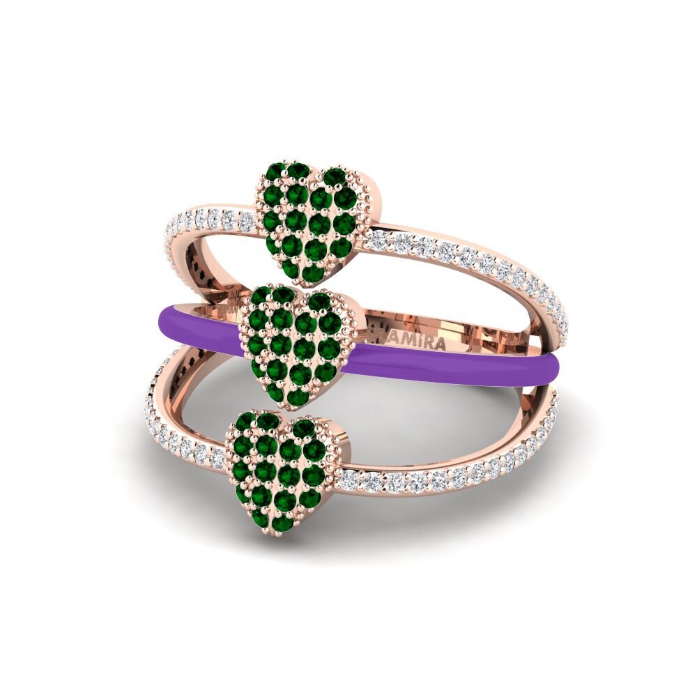 Grüner Zirkonia Ring Gozoa