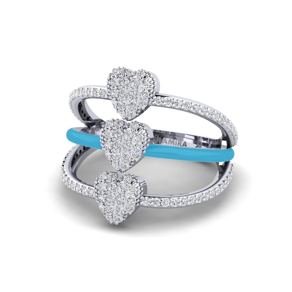 Weißgold 375 Ring Gozoa