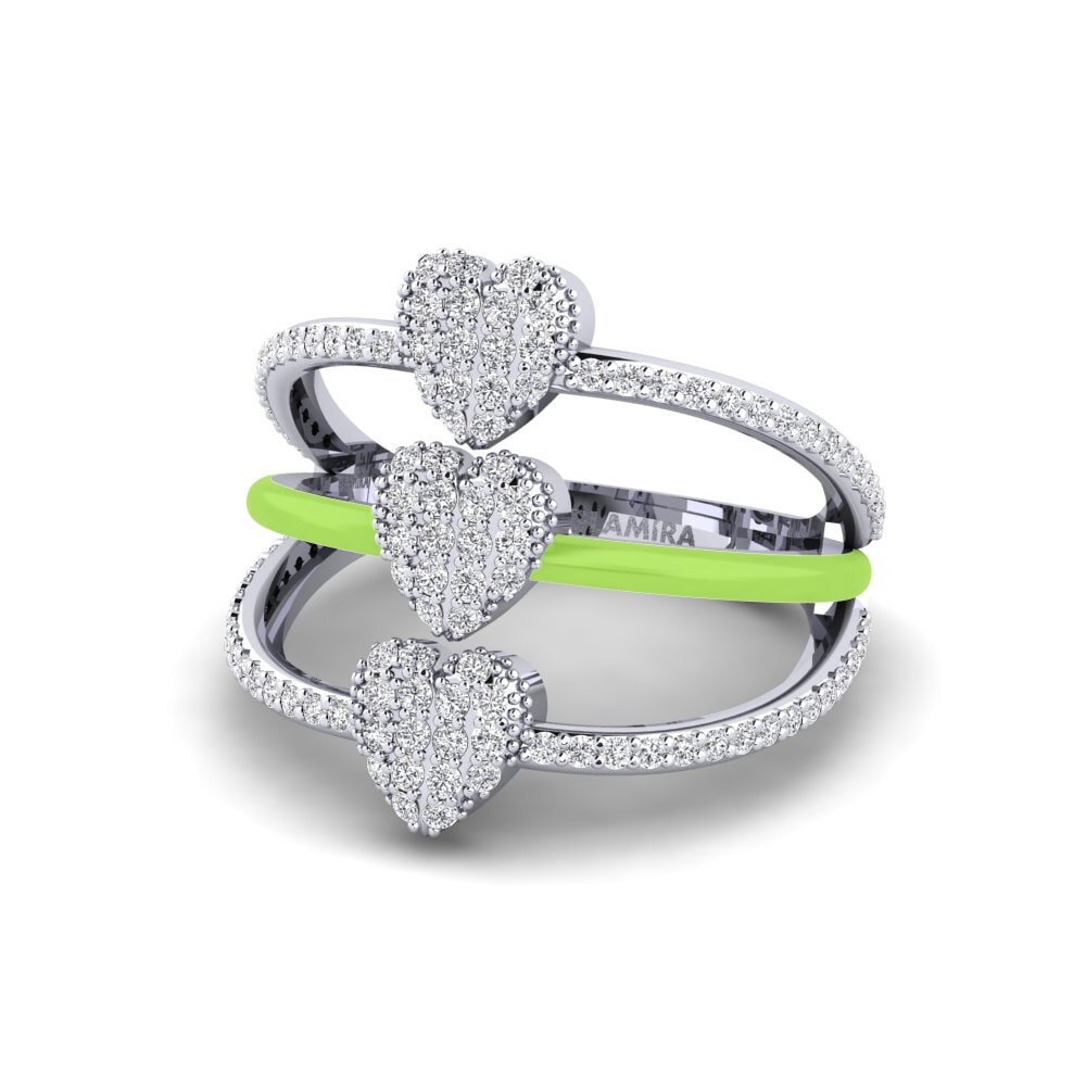 14ct White Gold Ring Gozoa