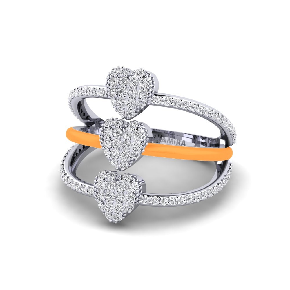 14ct White Gold Ring Gozoa