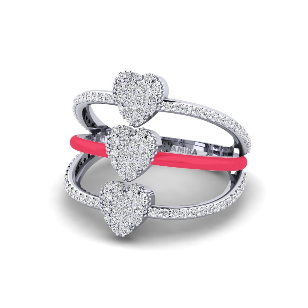 14ct White Gold Ring Gozoa