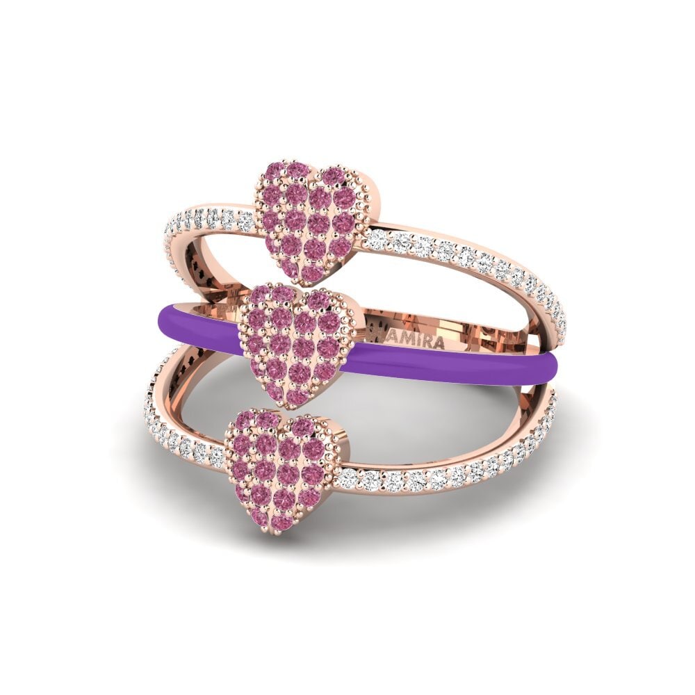 Granate Rhodolite Anillo Gozoa