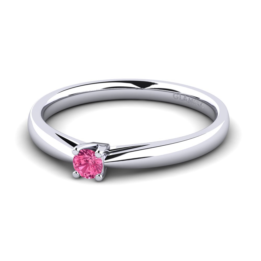 Pink Tourmaline Engagement Ring Grace 0.1 crt