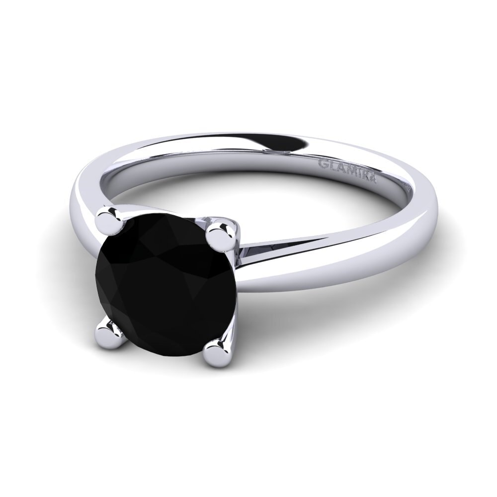 Black Sapphire Engagement Ring Grace 2.0 crt