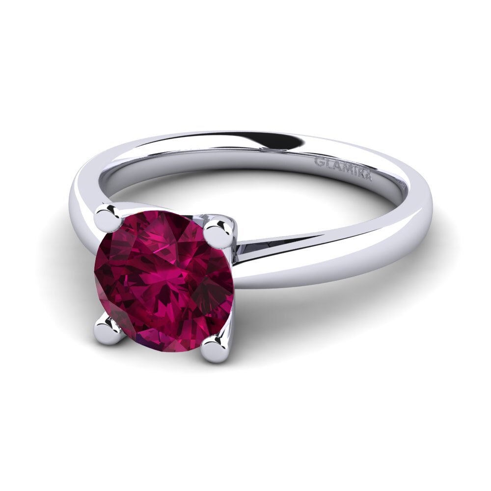 Rhodolite Garnet Engagement Ring Grace 2.0 crt