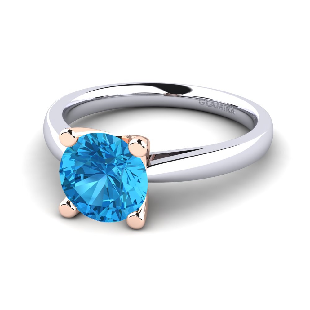 14ct White / Rose Gold Engagement Ring Grace 2.0crt
