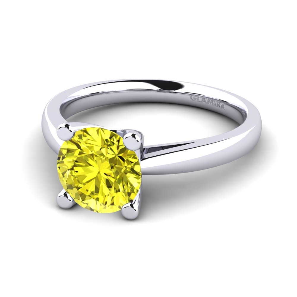 Yellow Diamond Engagement Ring Grace 2.0 crt