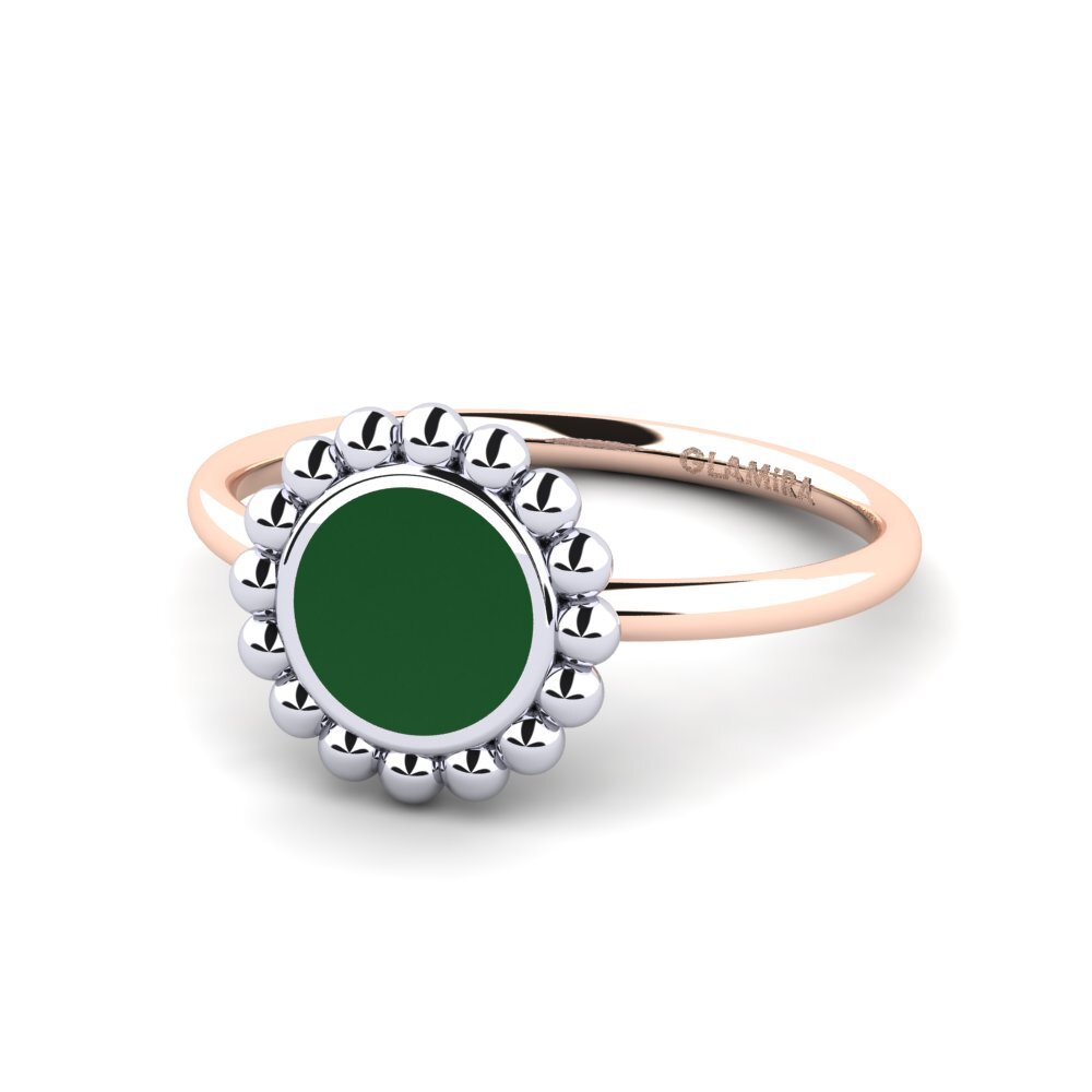 750 Rot & Weißgold Ring Gracefuly