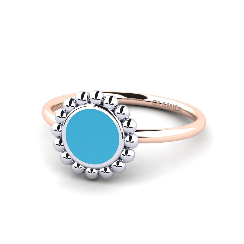 375 Rot & Weißgold Ring Gracefuly